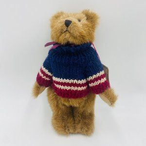 Boyds Bears 1990-1994 Wilson Blue Red Sweater Plush Jointed Golden Teddy Award